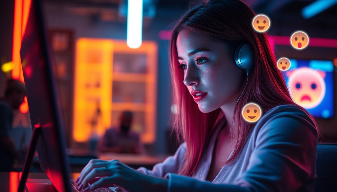 AI girlfriend engaging in an unfiltered NSFW chat on a modern device, showcasing realistic interaction and expressive features.