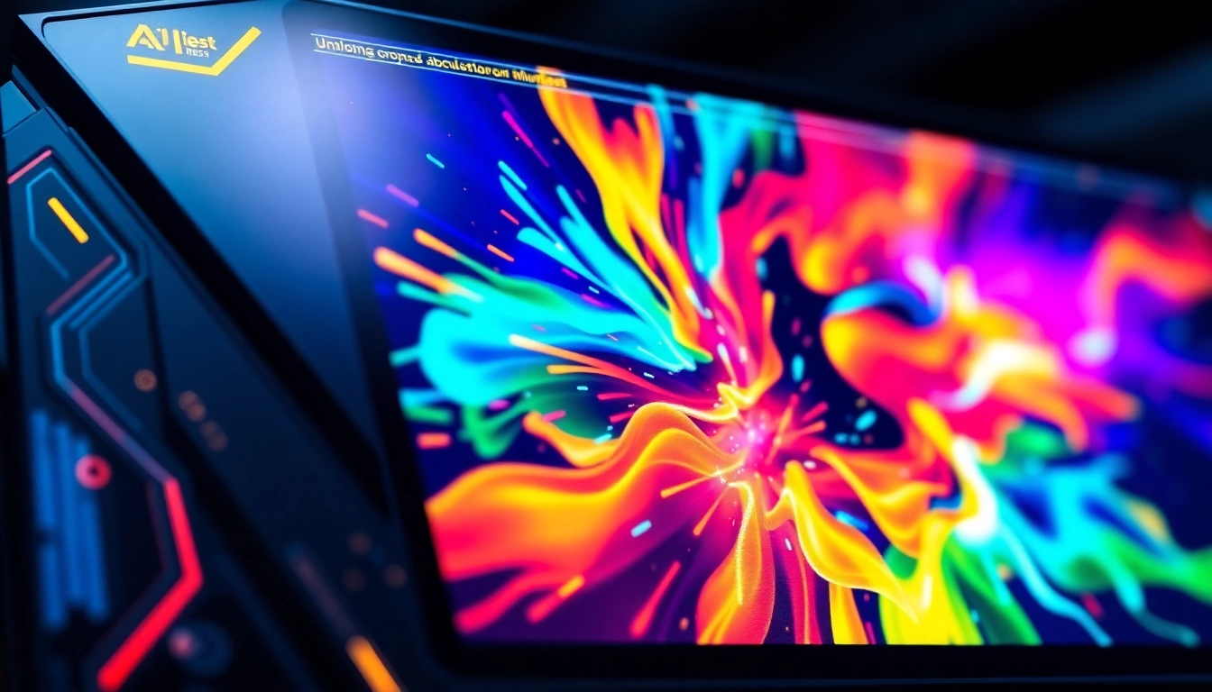 Action shot of a powerful and unrestricted nsfw ai generator no limit creating vivid, uncensored digital art with intense colors and fine details for easy accessibility.
