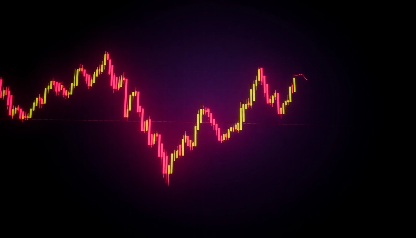 Trading view platform displaying live market charts with colorful graphs and data analysis